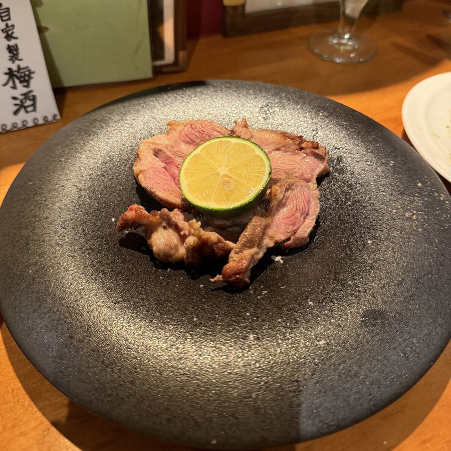 柑橘を添えた肉のロースト
